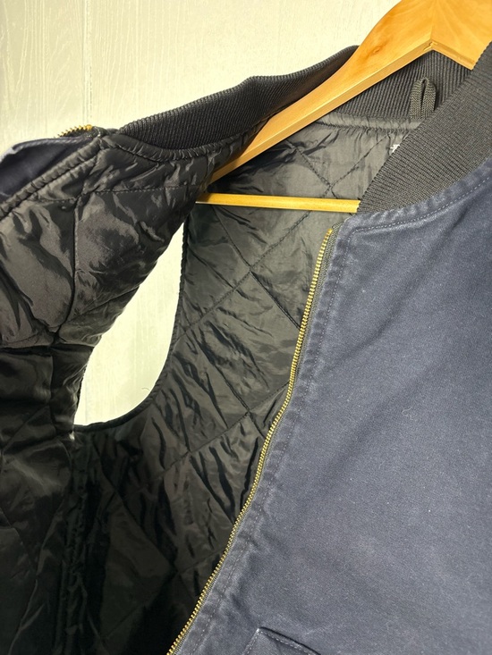 Vintage Carhartt Quilted Artic Vest “Midnight Blue” V02 MDT Size 2XLT - Picture 8 of 12